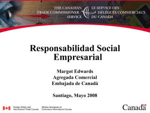 Que es la RSE para el Gobierno de Canad&aacute;?