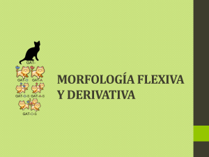 3. Morfología flexiva y formación de palabras