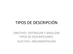 TIPOS DE DESCRIPCIÓN