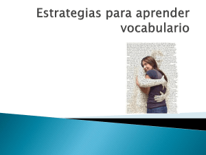 Estrategias para aprender vocabulario