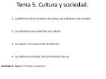 Tema 5. Cultura y sociedad.