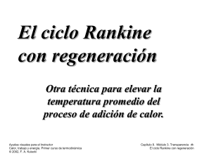 El ciclo Rankine con regeneración