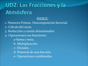 UD2: Las Fracciones y la Atmósfera