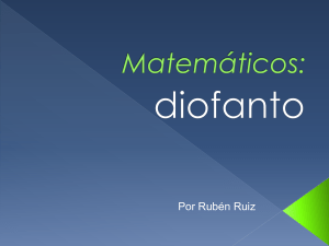 Diofanto, por Rubén R - el blog de mate de aida