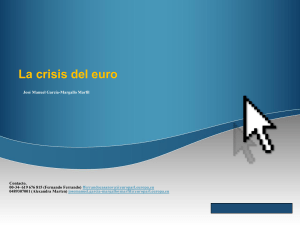 (I) La crisis del euro - José Manuel García