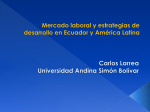 Mercado laboral y estrategias de desarrollo en Ecuador y América