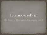 La economía colonial