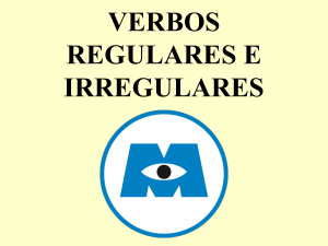 verbos regulares e irregulares