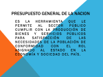 PRESUPUESTO GENERAL DE LA NACION
