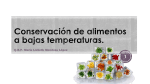 Conservación de alimentos a bajas temperaturas.