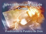 Presentación de PowerPoint - Iglesia Cristiana Luz de Cristo