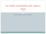 La crisis económica de 1929 a 1933