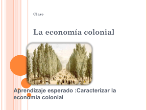 La economia colonial