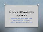 Limites, alternativas y opciones (Econ3021