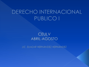 DERECHO INTERNACIONAL PUBLICO I
