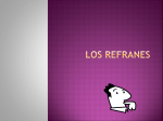 Los refranes - WordPress.com