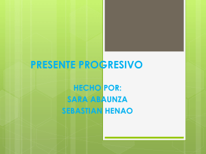 Presente progresivo