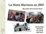"NOTA MARIANA" en PPT - Juventudes Marianas Vicencianas