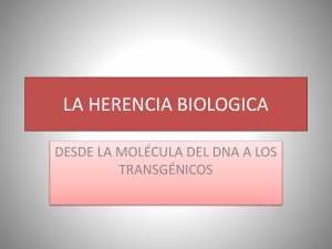 LA HERENCIA BIOLOGICA