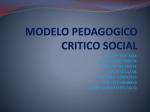 MODELO PEDAGOGICO CRITICO SOCIAL