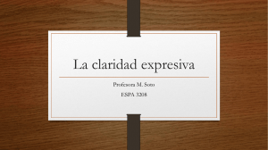 La claridad expresiva