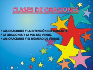 Clases de Oraciones