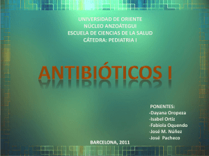 Presentación Antibióticos I