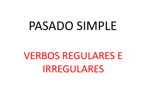 Uso del pasado simple