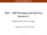 QUI * 108 Principios de Quimica General 1