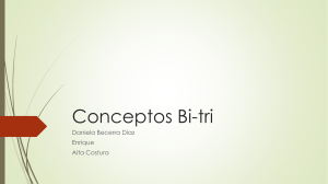 Conceptos Bi-tri - TALLER DE DISEÑO BI-TRI 20131