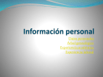 Información personal - Belmonte Romo Miguel Angel 105 1