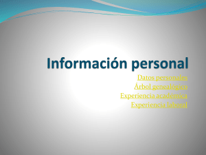 Información personal - Belmonte Romo Miguel Angel 105 1