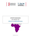 OPORTUNIDADES EN PAÍSES DE ÁFRICA SUBSAHARIANA