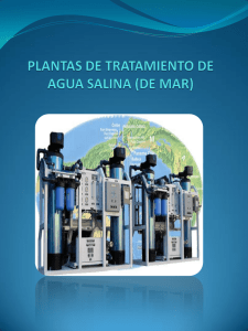 plantas de tratamiento de agua salina (de mar)