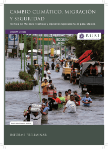 CAMBIO CLIMáTICO, MIGRACIóN Y SEGURIDAD - CENCA