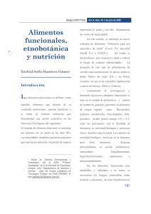 Alimentos funcionales, etnobotánica y nutrición