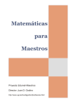 Matemáticas para Maestros - Free