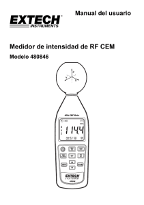 Medidor de intensidad de RF CEM