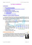 LA TABLA PERIÓDICA
