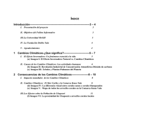 Outline Folleto Cambios Climaticos