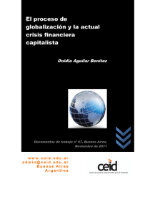 El proceso de globalización y la actual crisis financiera