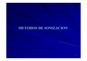 Métodos de ionización