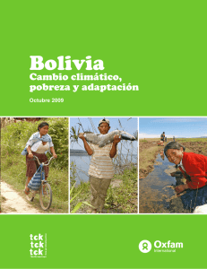 Bolivia: Cambio climático, pobreza y adaptación