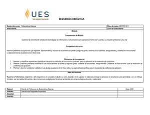 secuencia did&aacute;ctica