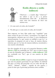 Vacaciones de verano… (estilo directo y estilo indirecto)