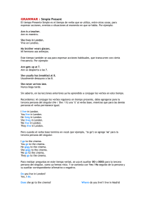 GRAMMAR : Simple Present