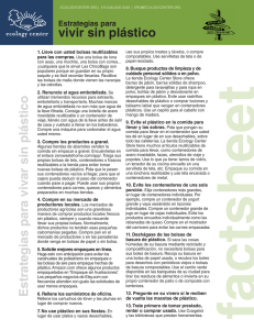 factsheet Estrategias para vivir sin plástico