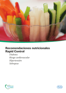 Recomendaciones nutricionales Rapid Control