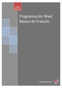 Programación Nivel Básico de Francés