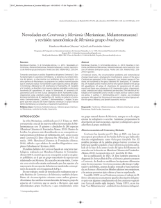 Novedades en Centronia y Meriania - Real Jardín Botánico